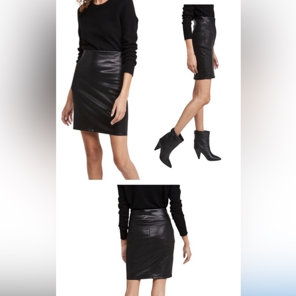 COPY - NWT L’Agence leather like mini skirt